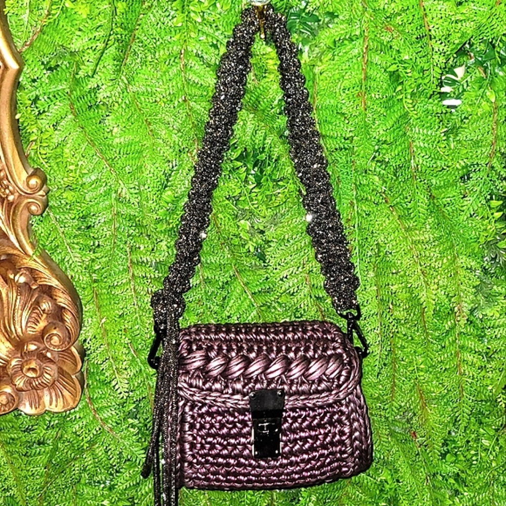 NEW!!! | Handmade | 26" | Braided | Crystal | Rhinestone | Purse | Strap